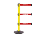 SafetyPro 250 Triple: 11ft Retractable Safety Belt Barrier (Yellow)
