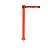 SafetyPro 300 Removeable: 16ft Premium Safety Retractable Belt Barrier (Red)