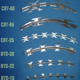 Stainless Steel Razor Wire Fence BTO-22 CBT-65 ISO CE Certificated Easy Maintenance