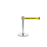 QueuePro 300 Mini: 16ft Gallery Mini Retractable Belt Barrier (Polished Stainless)
