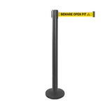 QueuePro 250 Magnetic: 11ft Premium Removable Retractable Belt Barrier (Black)