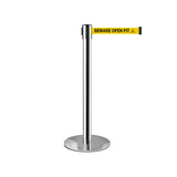 QueuePro Profile Post: 11-13ft Retractable Belt Barrier Polished Stainless
