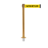 QueuePro 250 Removable Xtra: 11ft Premium Retractable Belt Barrier (Satin Brass)