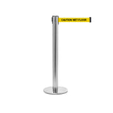 QueuePro 300: 16ft Premium Retractable Belt Barrier (Polished Stainless)