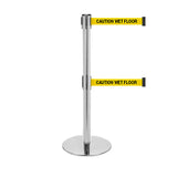 ProLux 250 Twin: 11-13ft Retractable Belt Barrier (Satin Stainless)