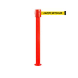 SafetyPro 335 Fixed: 20-35ft Premium Safety Retractable Belt Barrier (Red)
