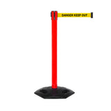WeatherMaster 250: 11-13ft Outdoor Safety Retractable Belt Barrier (Red)