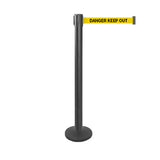 QueuePro 250 Magnetic: 13ft Premium Removable Retractable Belt Barrier (Black)