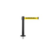 QueuePro 250 Mini Removable: 11ft Gallery Mini Retractable Belt Barrier (Black)