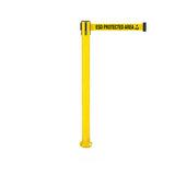 SafetyPro 300 Fixed: 16ft Premium Safety Retractable Belt Barrier (Yellow)