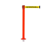 SafetyPro 300 Removeable: 16ft Premium Safety Retractable Belt Barrier (Red)