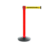 SafetyPro 300: 16ft Premium Safety Retractable Belt Barrier (Red)