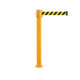 SafetyPro 335 Fixed: 20-35ft Premium Safety Retractable Belt Barrier (Orange)