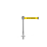 QueuePro 250 Mini Removable: 11ft Gallery Mini Retractable Belt Barrier (Satin Stainless)