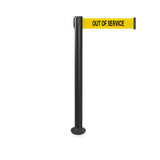 QueuePro 250 Fixed Xtra: 11ft Premium Retractable Belt Barrier (Black)