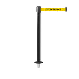 QueuePro 250 Removable: 13ft Premium Retractable Belt Barrier (Black)