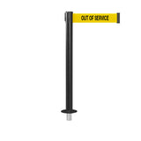QueuePro 250 Removable Xtra: 11ft Premium Retractable Belt Barrier (Black)