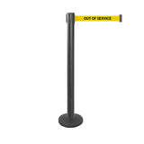 QueuePro 250 Magnetic: 11ft Premium Removable Retractable Belt Barrier (Black)