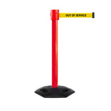 WeatherMaster 335: 20-35ft Long Belt Safety Retractable Belt Barrier (Red)