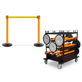 Mini Cart Package With Tray Set Of 10 Orange Posts 13ft belt