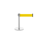 QueuePro 250 Mini Xtra: 11ft Gallery Mini Retractable Belt Barrier (Satin Stainless)